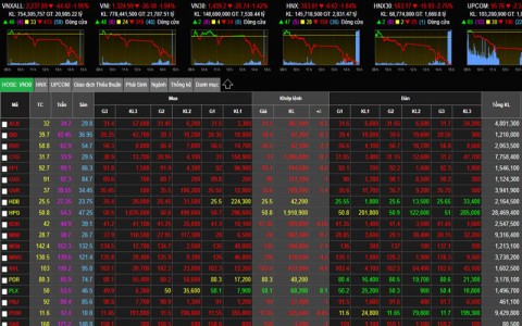 Hoảng loạn bán tháo, VN-Index bất ngờ lao dốc mạnh