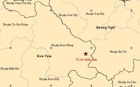 Động đất lớn nhất ở Kon Tum